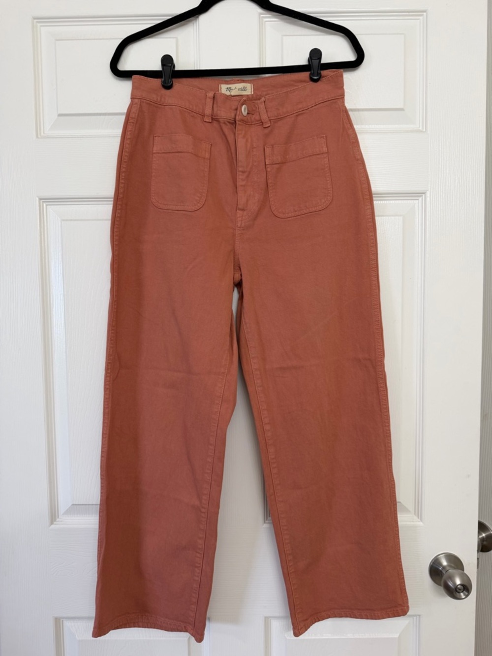 Madewell Emmett 2.0 Wide Leg Crop Pant Dried Rose Pink | Size 28